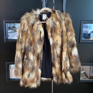 Zara Fur Coat sz S